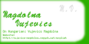 magdolna vujevics business card